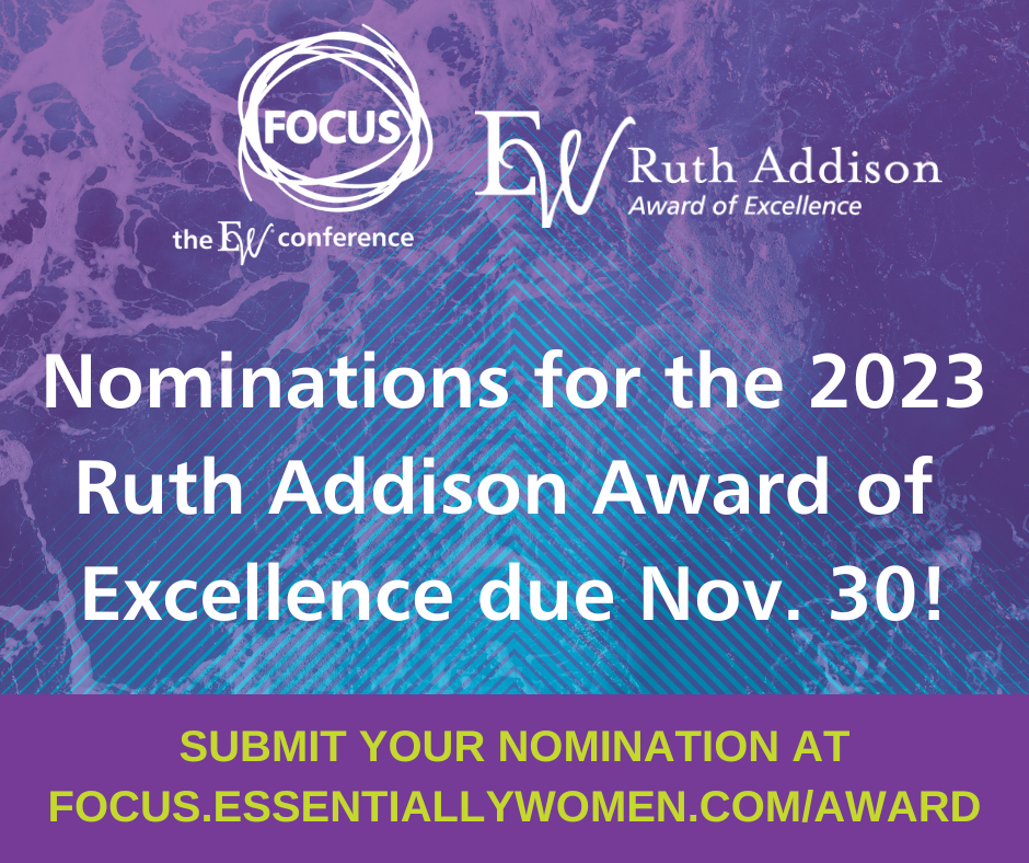 EW Ruth Addison Award of Excellence