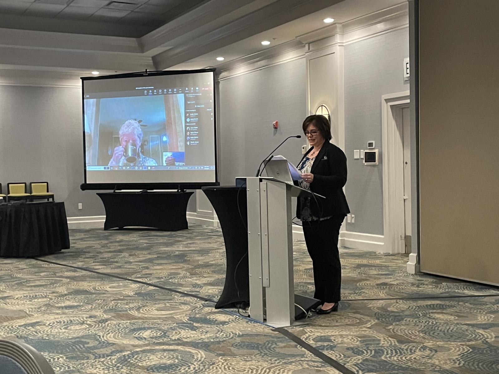 Nikki Announcing Ruth Addison Winner