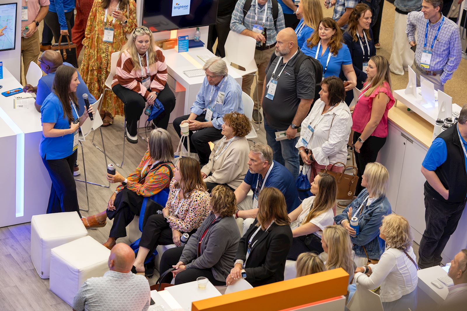 VGM members and vendor partners connecting in the exhibit hall