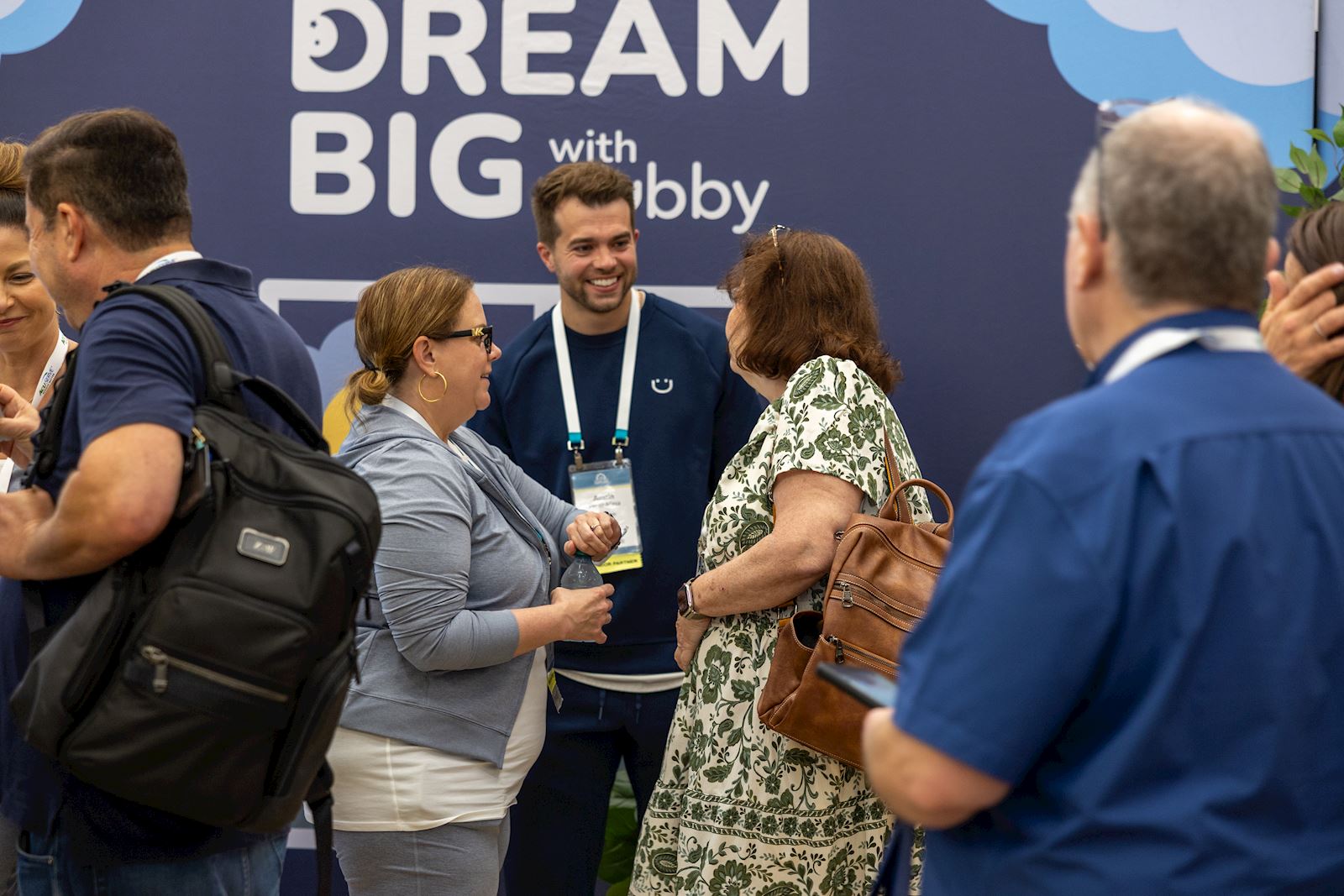 Healthcare providers connecting with VGM experts in the exhibit hall