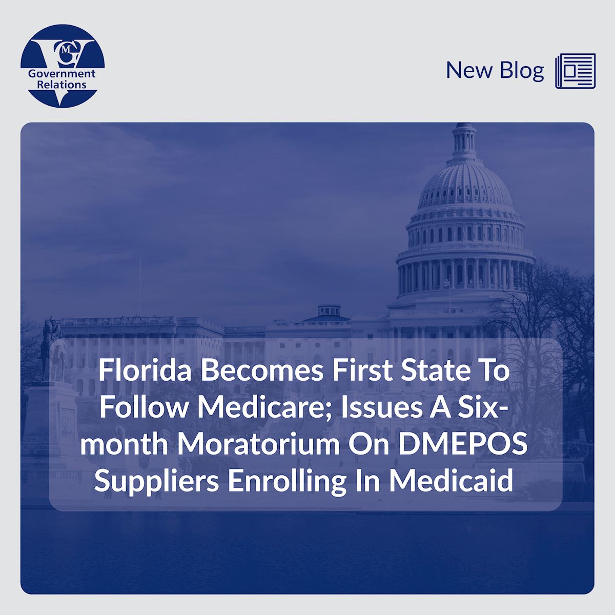Florida Becomes First State To Follow Medicare; Issues A Six-month Moratorium On DMEPOS Suppliers Enrolling In Medicaid thumbnail