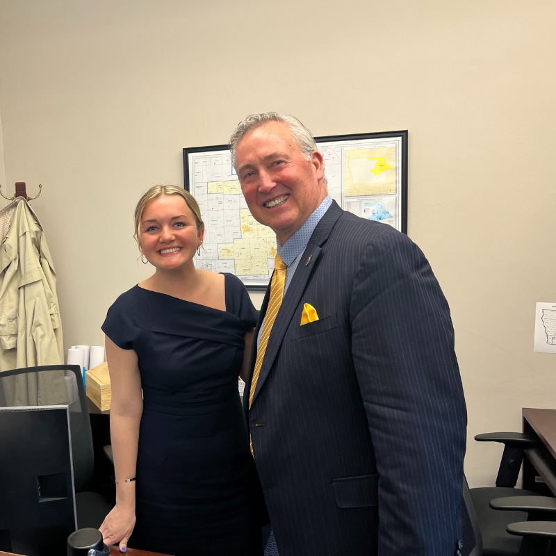 John with Staff Member