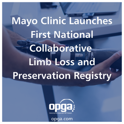 Mayo Clinic Launches First National Collaborative Limb Loss and Preservation Registry thumbnail