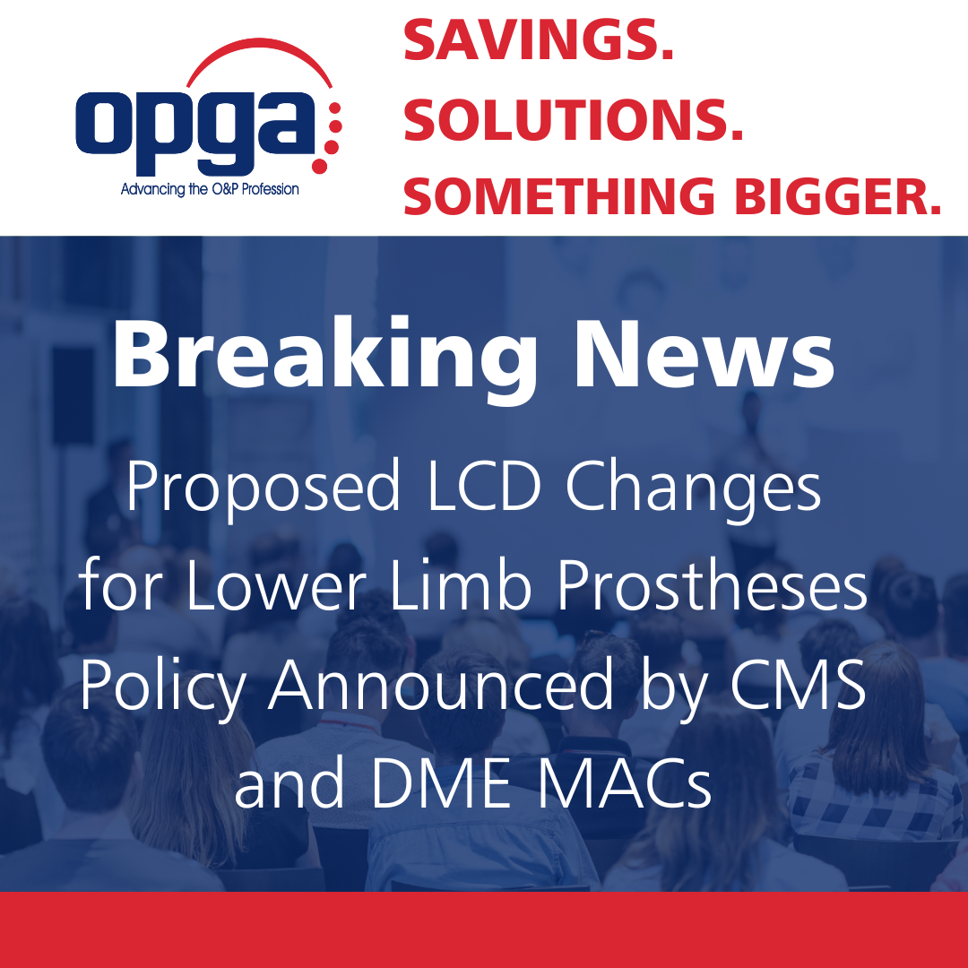 Proposed LCD Changes for Lower Limb Prostheses Policy Announced by CMS and DME MACs thumbnail