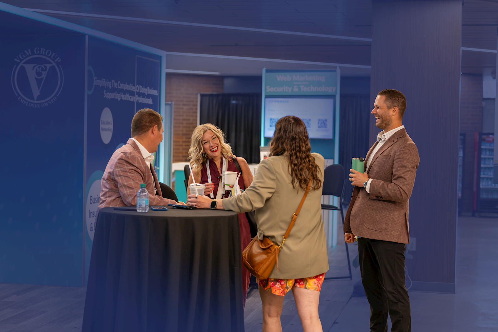 VGM team connecting with members at the VGM booth