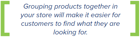 Grouping products
