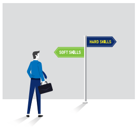 Soft skills vs. hard skills