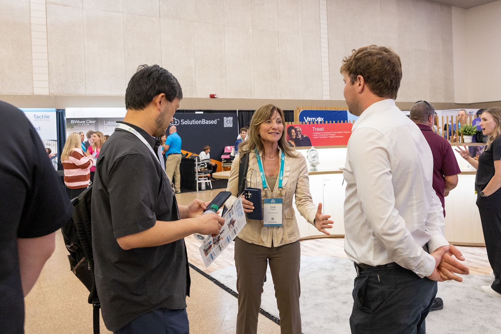 VGM team member connecting with members in the exhibit hall