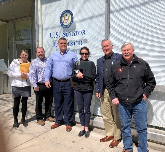 Pictured: Dedra Haworth, Mike Calcaterra, Eric Ecker, Alesha Rate, John Gallagher, Dan Harrington